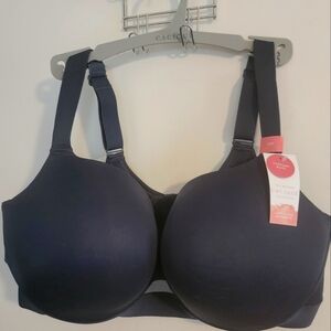 Cacique Comfort Bliss Lightly Lined Balconet in Navy 42 F 42F NWT
